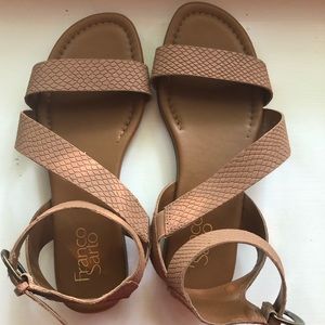 Franco Sarto Brown leather sandals